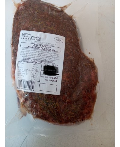 Lingua bovina salmistrata cruda 1,5 kg da cuocere